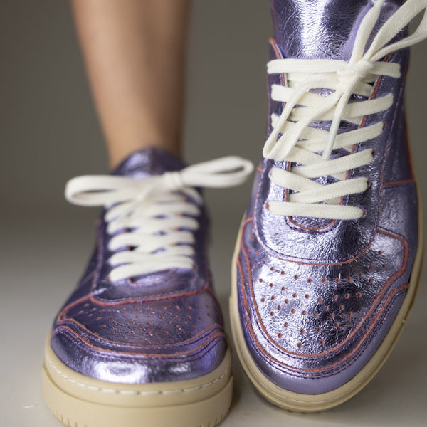 Bold Lavender Metallic Sneaker