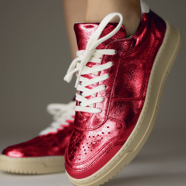 Bold Lava Red Metallic Sneaker