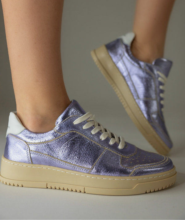 Bold Lavender Metallic Fashion Sneaker