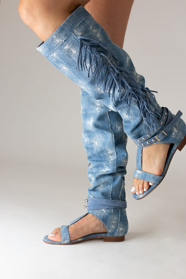 Abigale Blue Ripped Denim