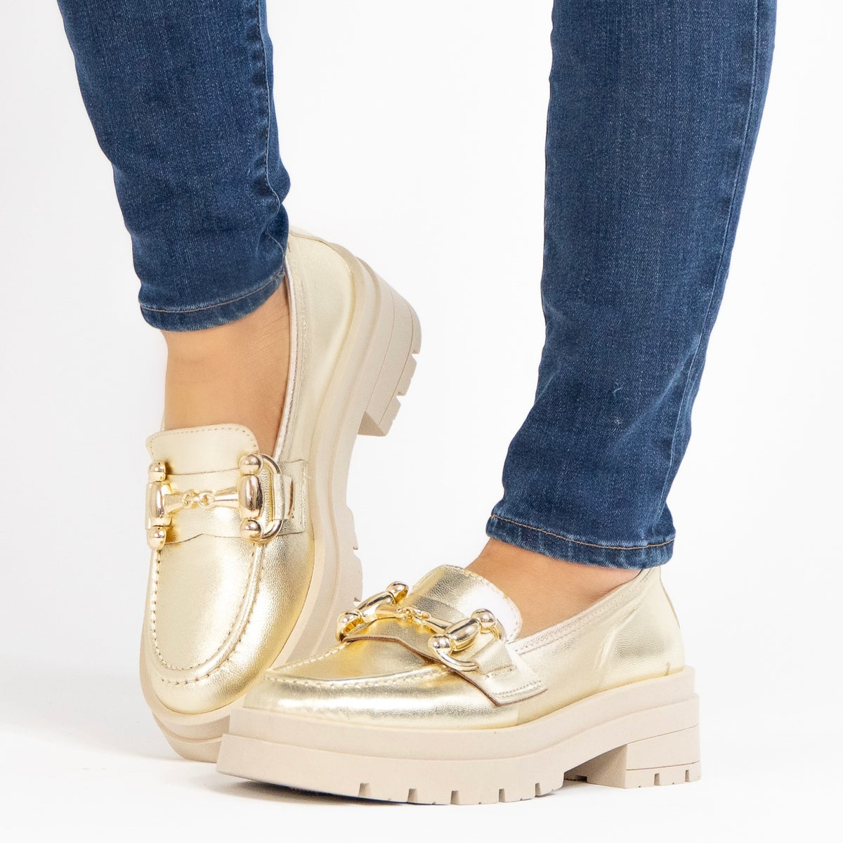 Hailey 2.0 Gold Leather