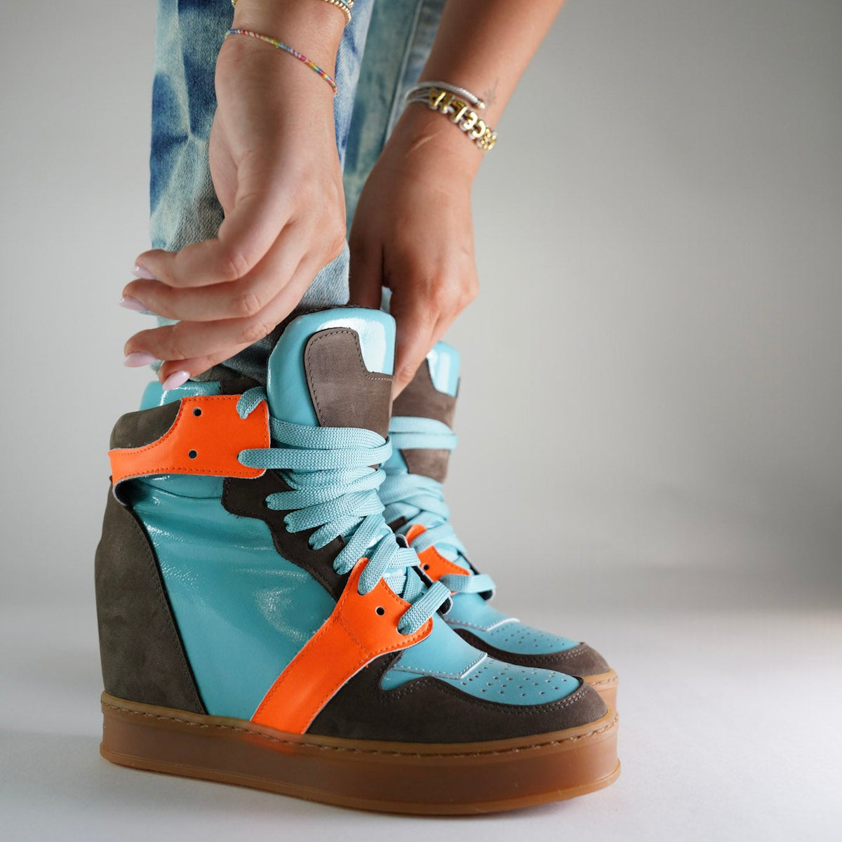 Fortitude Patent Aqua Wedge