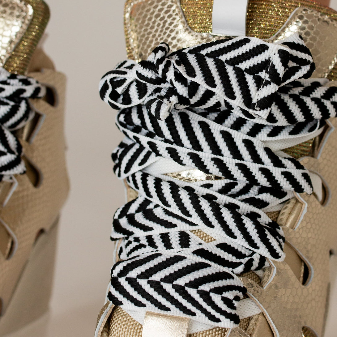 Courageous Metallic Gold ( Black Laces) â CynthiaRichard