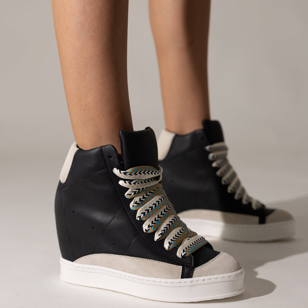 Fearless 2.0 Black Wedge Sneaker