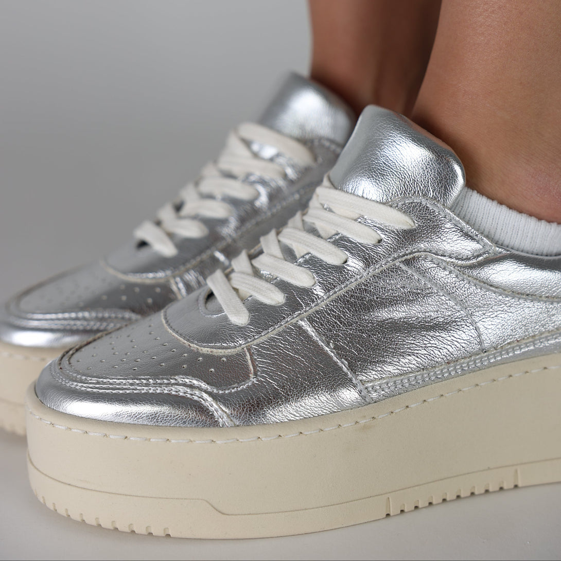 Fierce Gold Metallic Platform Sneaker – CynthiaRichard