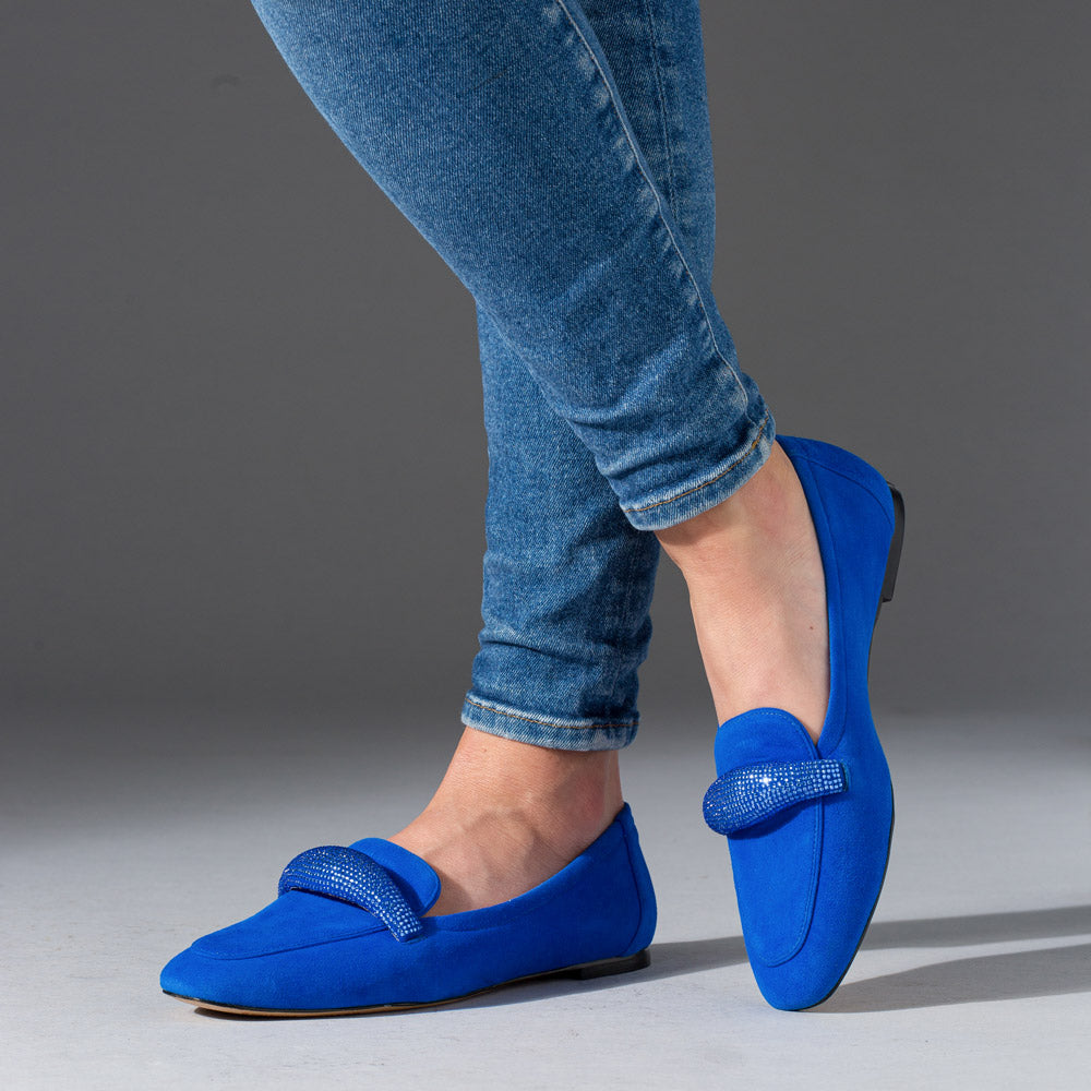 Isabella Brilliant Blue | Cynthia Richard - Shop Luxury Shoes